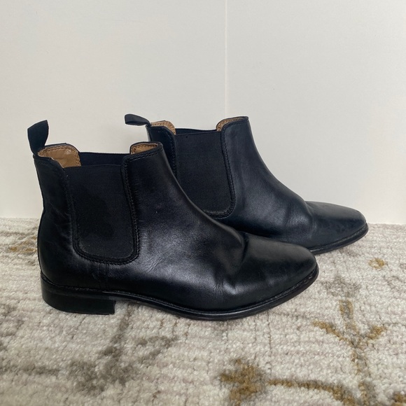 WALK LONDON - Men’s Size 6 Black Leather Chelsea Boots - EUC - Picture 3 of 7